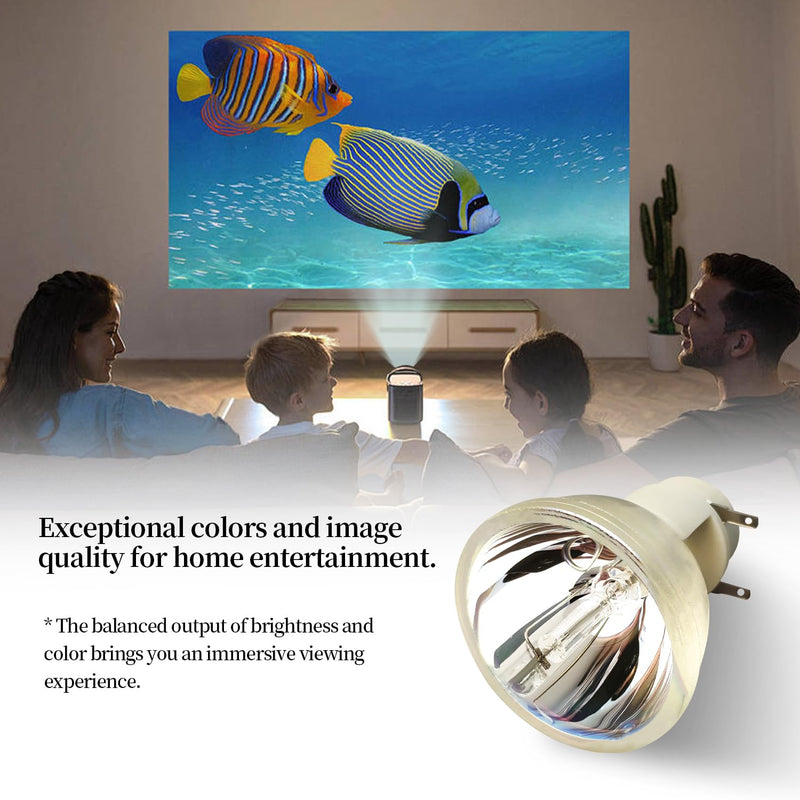 A+ Quality Replacement Projector Lamp Bulb Compatible with OSRAM P-VIP 195/0.8 E20.7 Lamp Bulb Replacement (Bare Bulb ONLY)