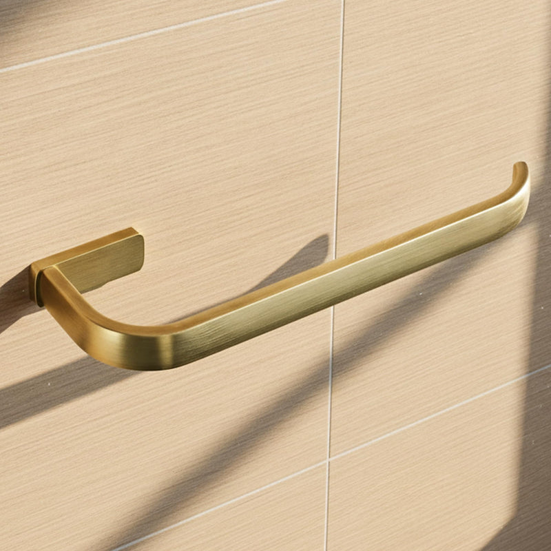 Flybath 2pc Bathroom Accessories Set - Towel Ring and Toilet Paper Holder Antique Brass Wall Mounted, Brushed Bronze Brushed Bronze (Antique Brass)