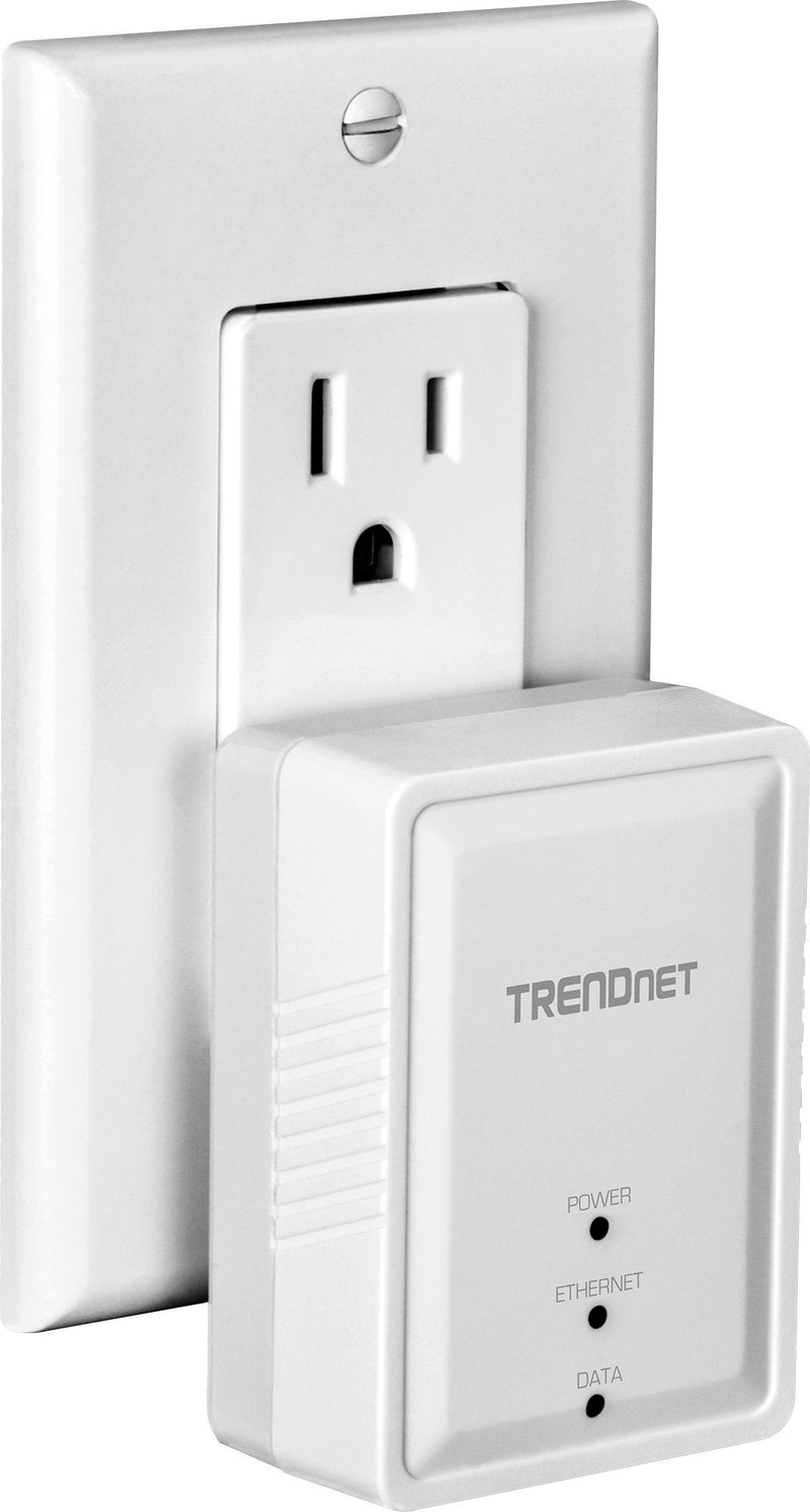 TRENDnet Powerline 500 AV Nano Adapter Kit, Includes 2 x TPL-406E Adapters, Cross Compatible with Powerline 600-500-200, Windows 10, 8.1, 8, 7, Vista, XP, Plug & Play Install, White, TPL-406E2K