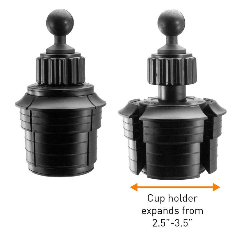 iBOLT TabDock Console - Heavy Duty Expandable and Adjustable Cup Holder Mount for All 7" - 10" Tablets (iPad, Nexus, Samsung Tab). Great for Work, Personal, and Business Vehicles
