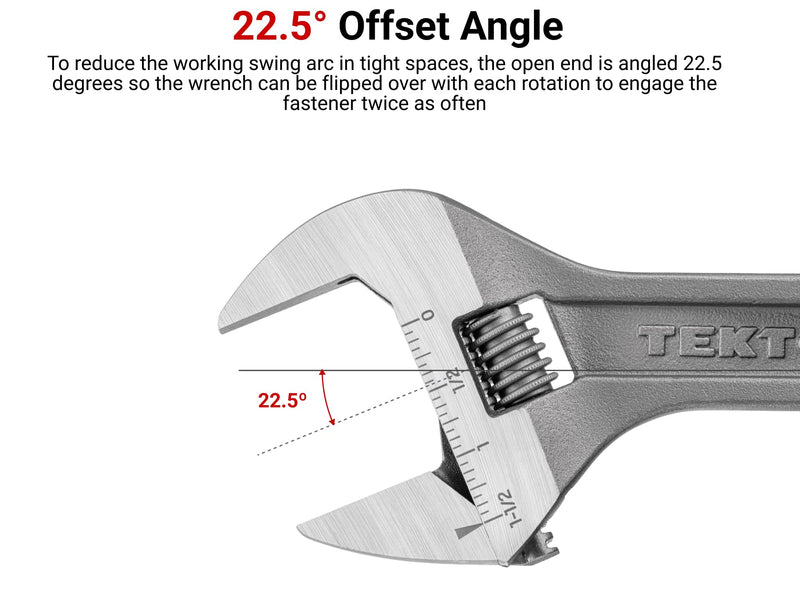 TEKTON Adjustable Wrench Set, 2-Piece | WSA90000 2-pc. Set (6 in., 9 in.)