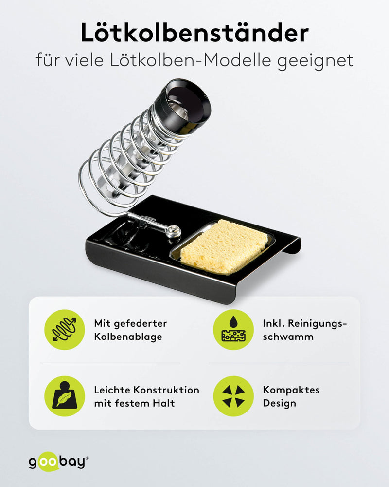 Soldering Iron Stand Universal with Soldering Sponge, Holder for Soldering Iron