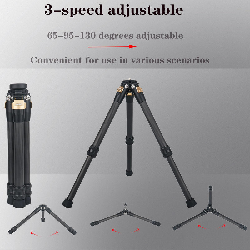 Universal Adjustable Carbon Fiber Mini Tripod for Gopro Go pro 12 11 9 8 5 4 3 2 insta360 Insta 360 X4 X3 X2 X ONE RS Accessories (Gold) Gold