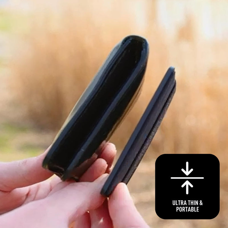 Magnetic Wallet with Phone Grip by AquaVault - Ultra Strong Magnet Compatible with iPhone 12-15, Magsafe, Magnetic Phone Cases, & Other Smartphones with Magnetic Plate - Fits Up to 6 Cards & Cash