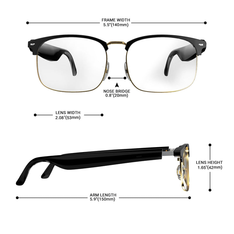 Voice Control Smart Glasses-Bluetooth Sunglasses with Built-in Mic&Speaker,UV400 Polarized,Perfect for Men & Women Lightweight Running/Cycling Eyewear, Slim-Fit Frame.