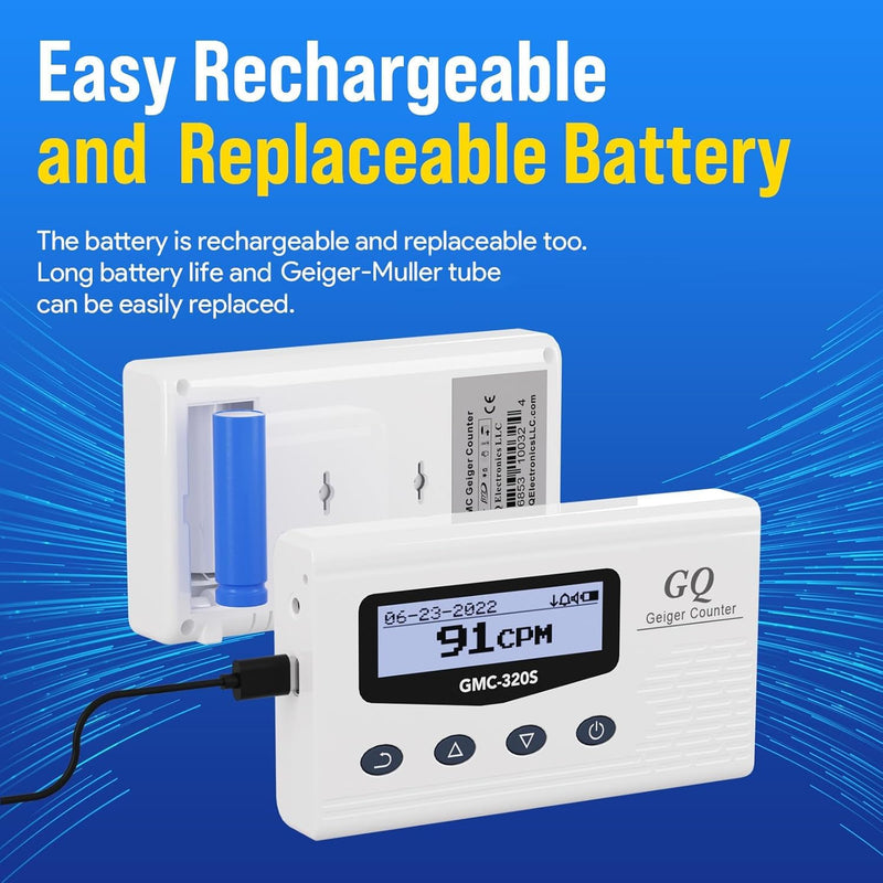 GQ 320S Digital Nuclear Radiation Detector Monitor Meter Geiger Counter Radiation Dosimeter GQ 320S
