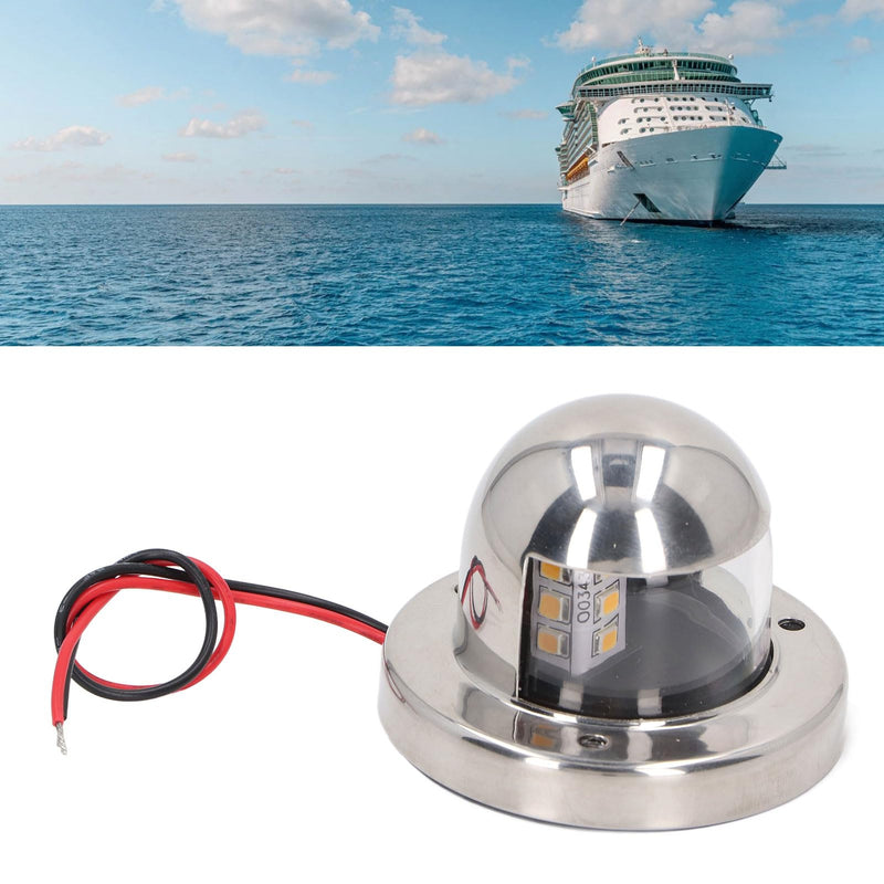 Walfront 135° White LED Stern Light for Boats 12V DC Marine Navigation Light IP66 2nm Visibility Yacht Anchor Light