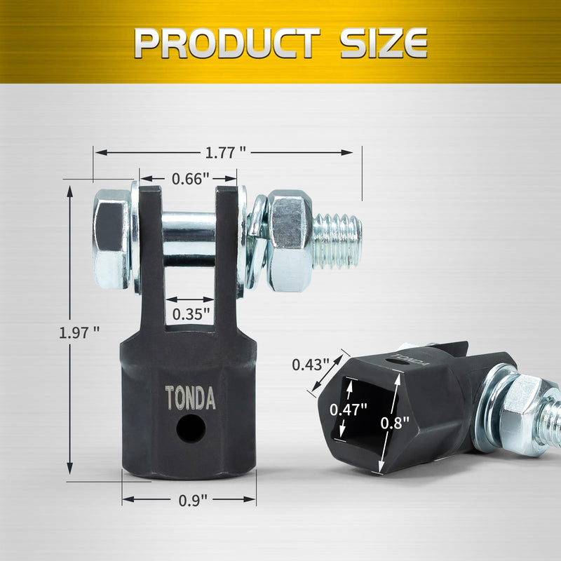 TONDA Scissor Jack Adapter for 1/2 Inch Impact Wrench or 13/16 Inch Lug Wrench, Scissor Jack Drill Adapter for Impact Drills Socket Automotive Jack RV Trailer Leveling Jack 1 PACK