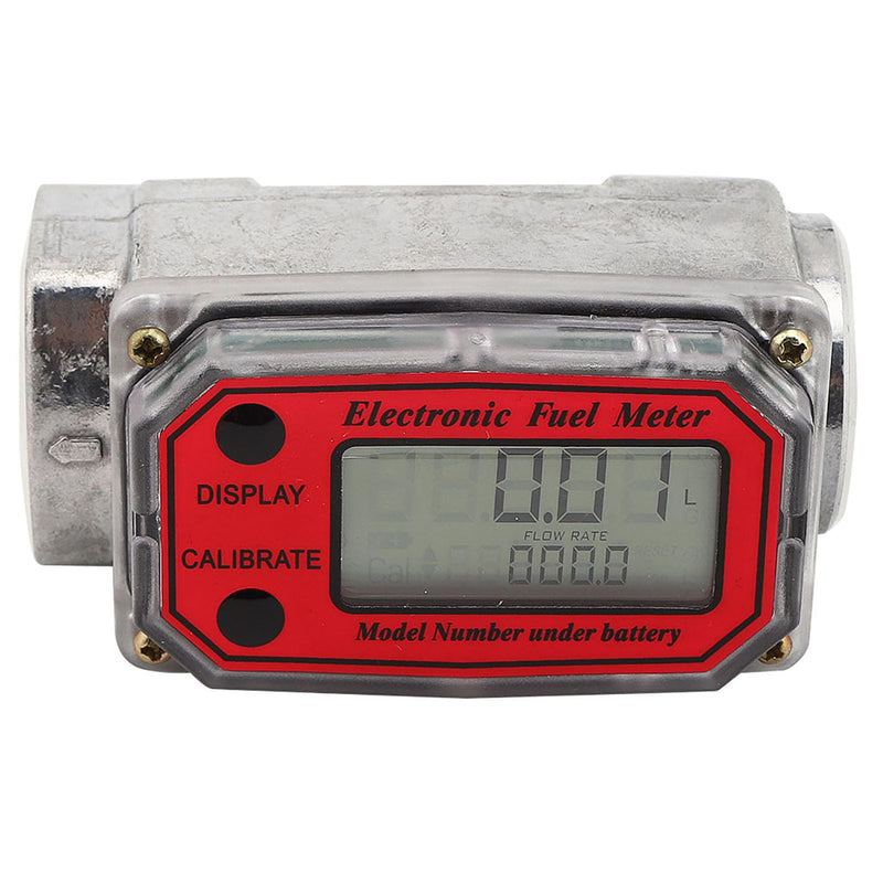 Fuel Flow Meter, Mini Digital Turbine Flowmeter, Diesel Fuel Flow Meter, 10-200L, 1 Inch NPT Flowmeter