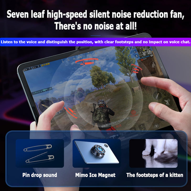 Tablet Cooler for ipad Surface Pro 30W Super Powerful Radiator Magnetic Phone Cooling Fan with 3 Cooling Modes, 3.93inch Universal Tablet Semiconductor Radiator for PC/Android/iPad X1567