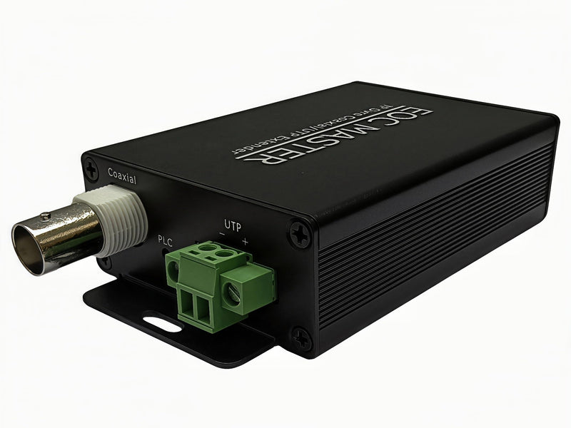 IP Extender Over Coax Kit, BNC UTP to 10/100Base-TX LAN Port Ethernet Extender Set Over Coaxial Cable (EoC) for IP Security CCTV Cameras,Up to 1640FT (POE300)