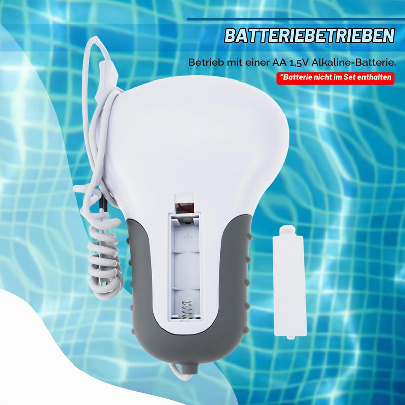 2-in-1 pH & Chlorine Meter Water Tester for Swimming Pools, Spas, Aquariums, Tap Water, Easy to Read Precise Water Test Kit for Home Use
