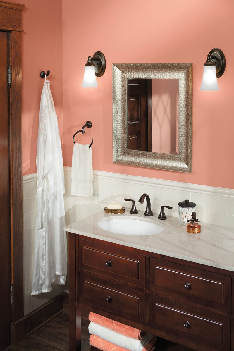 Moen YB2886ORB Eva Bathroom Towel Ring, Oil-Rubbed Bronze 8 inches x 6 inches x 2.25 inches