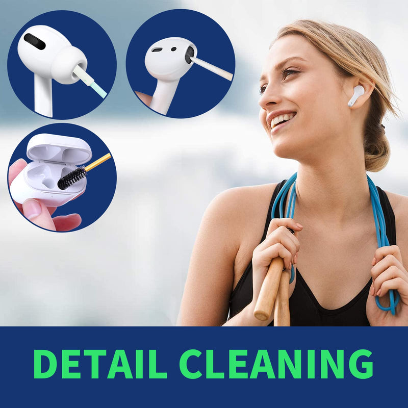 Phone Cleaning Kit, phone screen cleaner, Cleaning Kit for iPhone Cell Phone Airpod, Cleaner Kit for iPhone Speaker Charging Port Cleaning Tool, Electronics Cleaning kit for Laptop USB C Lightning