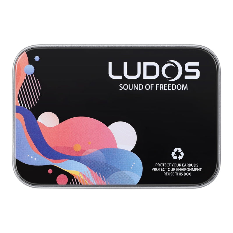 LUDOS FEROX Wired Earbuds in-Ear Headphones, 5 Year Warranty, Earphones with Microphone, Noise Isolation Corded for 3.5mm Jack Ear Buds for iPhone, Samsung, Computer, Laptop, Kids, School Students 1 Pack
