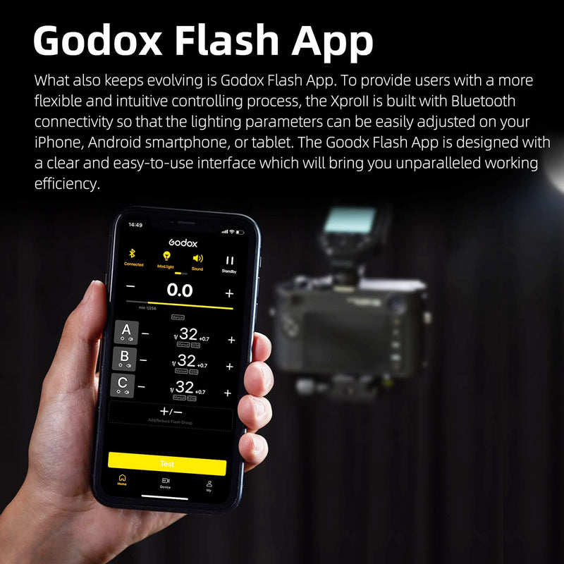 Godox XProII-F TTL Wireless Flash Trigger 1/8000s HSS, TCM Instantaneous Switching, APP Control, 16 Groups 32 Channels, Large LCD Display, Stable Signal, Responsive, Suitable for Fujifilm Cameras