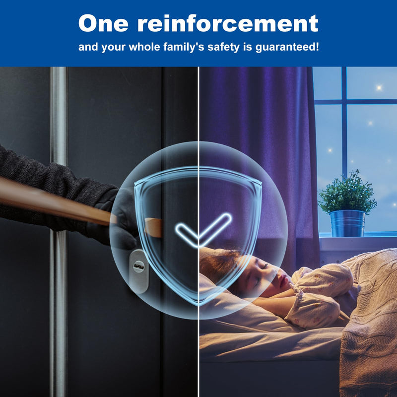 U 9551 Stainless Steel Lock and Door Reinforcement Plate fits 1-3/4"Thick Doors and Includes the U 9476 Security Latch Strike (1-1/4 "x 7-7/8"). Stainless Steel Finish