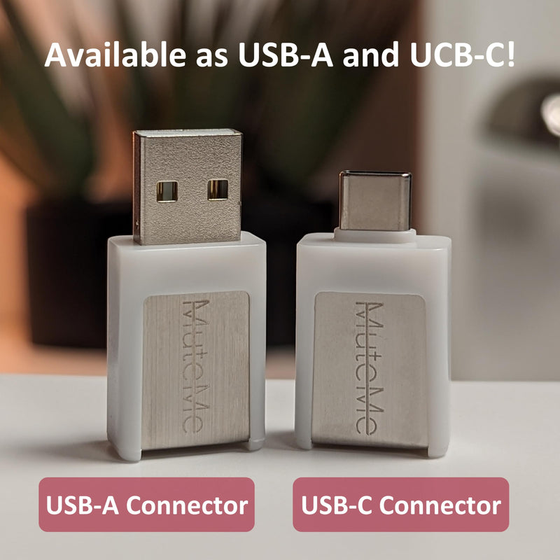 MuteMe Mini - USB C - Illuminated Physical Mute Button for Zoom, Teams, WebEx & More (As Seen on Shark Tank)! Mac/PC Compatible. USB Cord & Adapter Included. Free Software Download Required. MuteMe Mini -USB C