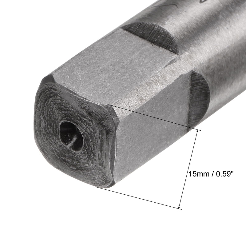 uxcell Metric Hand Tap M27 Thread 1.5 Pitch 4 Straight Flutes H2 Alloy Tool Steel Bottom & Taper Screw Tap Set Tapping Tools for Repairing 1 Pair M27 x 1.5