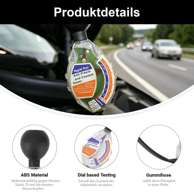Antifreeze Tester, Coolant Tester, Quality Dial Type, Quick Test, Frost Protection, Densitometer, Coolant Tester, Accessories for Antifreeze Tester