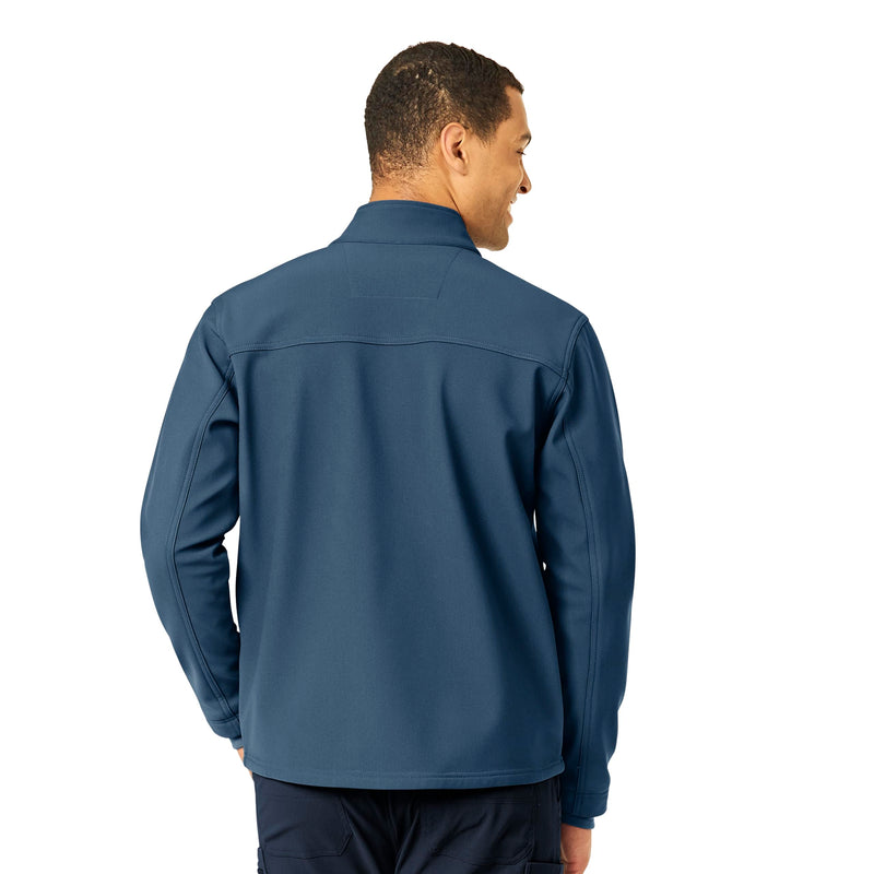 Carhartt Scrubs C80023 Men's Rugged Flex® Modern Fit Bonded Fleece Jack Large Storm Blue