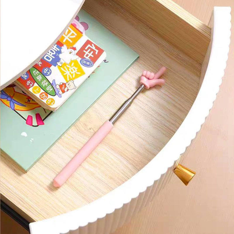 Retractable Classroom Pointer, Pink Teacher Pointer Finger, Pointer Classroom Supplies for Elementary School Teachers, Kindergarten Teachers, Office Presentation Training