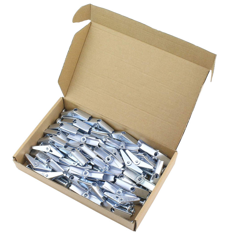 1/4X3-Inch Toggle Bolt and Wing Nut for Hanging Heavy Items on Drywall, 50 Pack 1/4"x3" (50 Pieces)