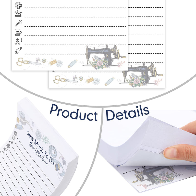Tinlade 150 Sheets Sewing to Do List Notepad Sewers Seamstress Sewers and Quilters Gifts Checklist Quilting Handy to Do List Pad Sewing Lovers Daily Checklist Gift for Women Supplies 4. 1 x 5. 7 Inch