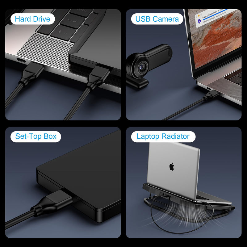 USB to USB, 3FT, USB-A to USB-A, USB3.0 Male to Male Cable Double End A to A Data Transfer Cord for Monitor,Soundbar,External Hard Driver,Laptop Cooler,DVD Player,KVM,Projector,Set Up Box,Hub, 2Pack