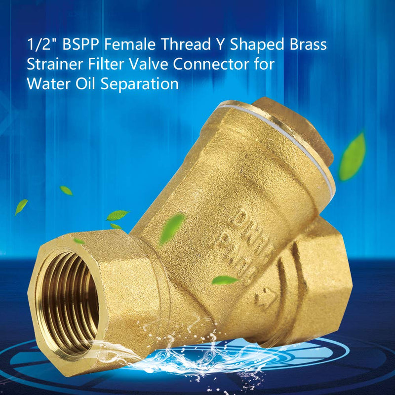 Brass Filter Connection Filter for Water Oil Separation DN15 Y-shaped Valve Connection
