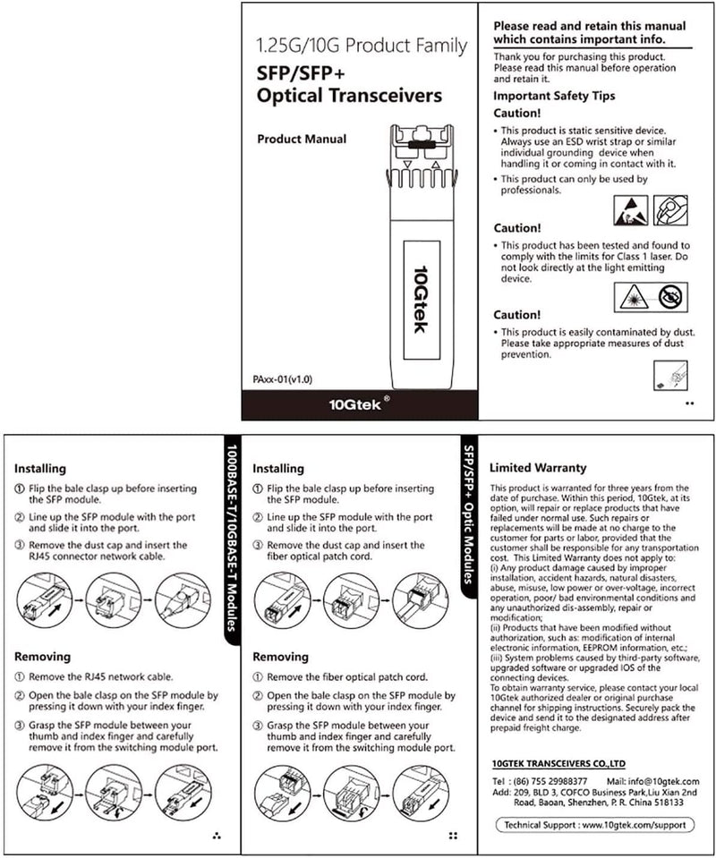 [4 Pieces] 10Gtek for HP-ProCurve 1Gb SFP SX Multimode Transceiver J4858A/ J4858B/ J4858C/ J4858D, 1000Base-SX SFP Mini-Gbic Module, Dual LC Connector, 850nm, 550m 2) 1G-SX: 550m Compatible with HP-ProCurve 4