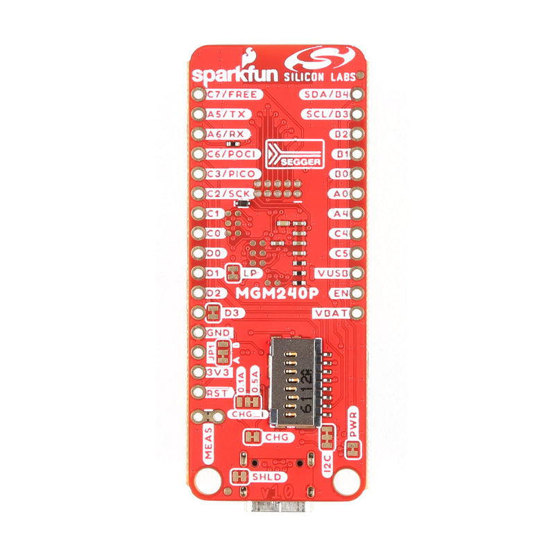 SparkFun Thing Plus Matter - MGM240P Wireless Module Thing Plus Form-Factor (Feather-Compatible) USB-C Connector, Board Dimensions (Inches): 2.30" x 0.90"