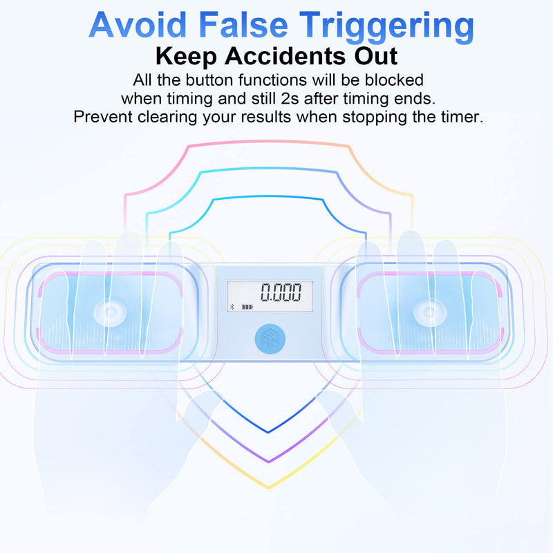 GAN Halo Bluetooth Smart Timer, Speed Cube Timer for Competition, Touch Control Timers with APP Connectivity, Stores up to 10,000 Results, Automatic Calculation, Accuracy to 0.001 Seconds