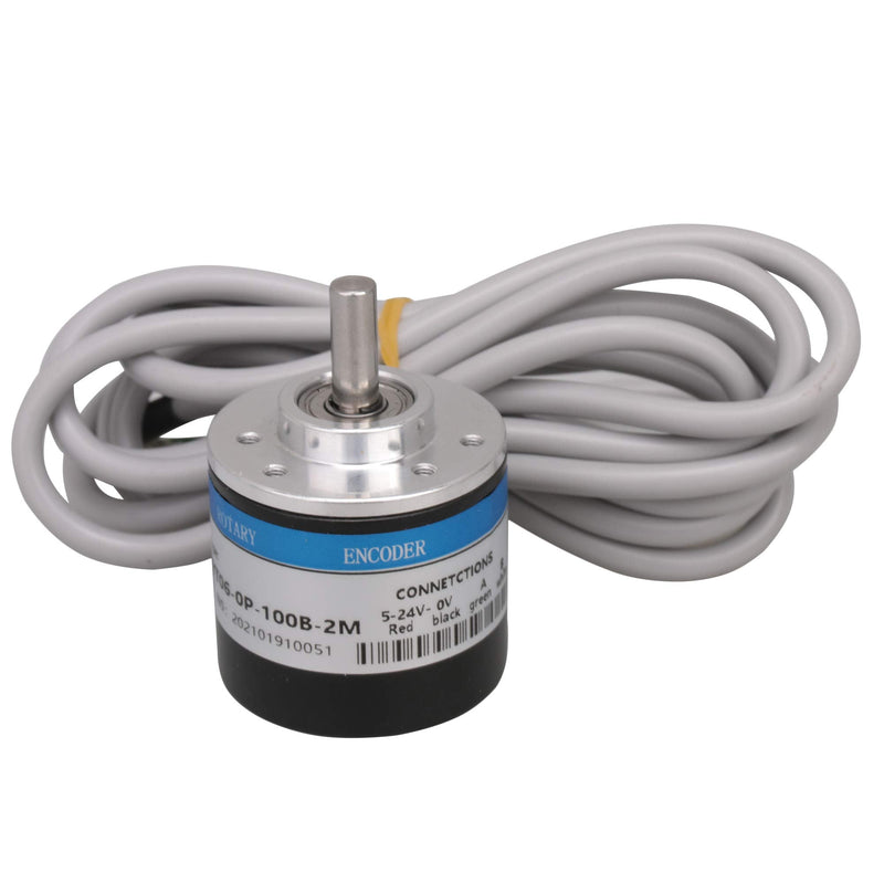 BQLZR 6mm Shaft 100P/R Incremental Rotary Encoder for NPN Open Collector Output Type