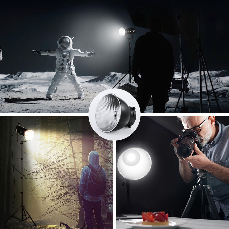 NEEWER RF1 7''/18cm Fish Scale Pattern Standard Reflector Diffuser with Bowens Mount for NEEWER CB300B, CB100C, FS230, Vision 4, Vision 5, S101-400W Pro, Q4 Studio Flash & LED Video Light