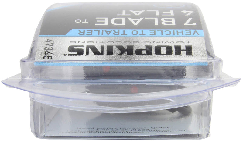 Hopkins 7 Blade to 4 Wire Flat Vehicle To Trailer Connector Adapter Plug, Universal Fit for Vehicles with 7 Blade Adapters (47345)