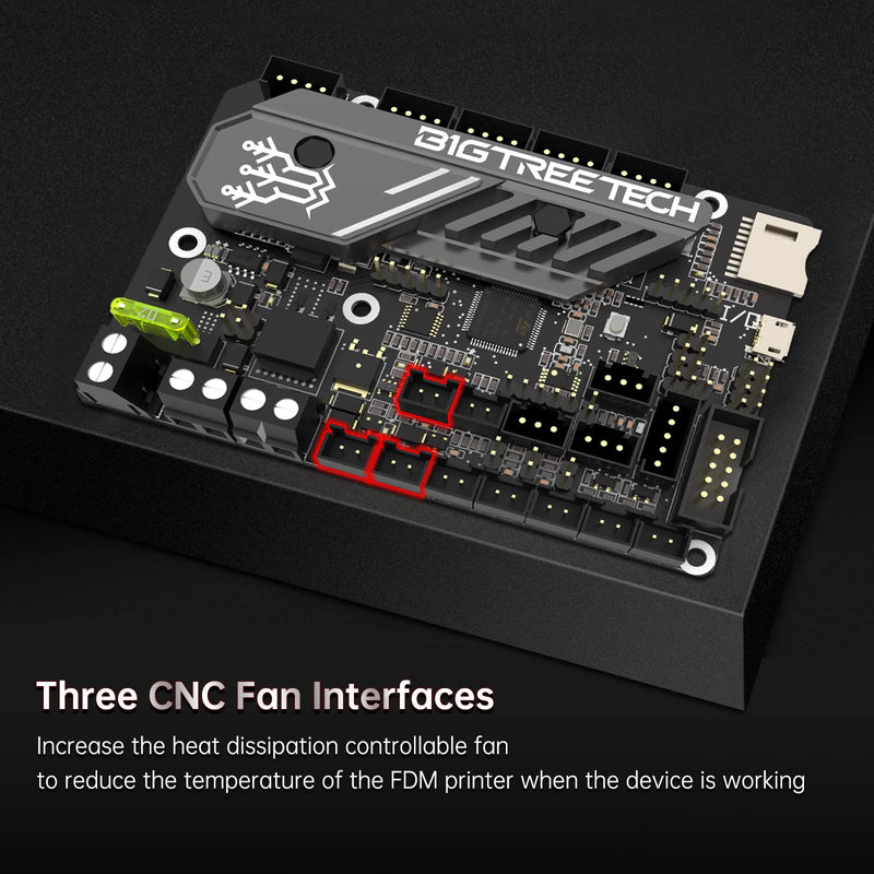 BIGTREETECH SKR Mini E3 V3.0 32Bit Control Board with TMC2209 UART Stepper Driver New Upgrade 3D Printer Silent Board for Ender 3, Ender3 Pro, Ender-3 V2 3D Printer SKR Mini E3 V3 ONLY