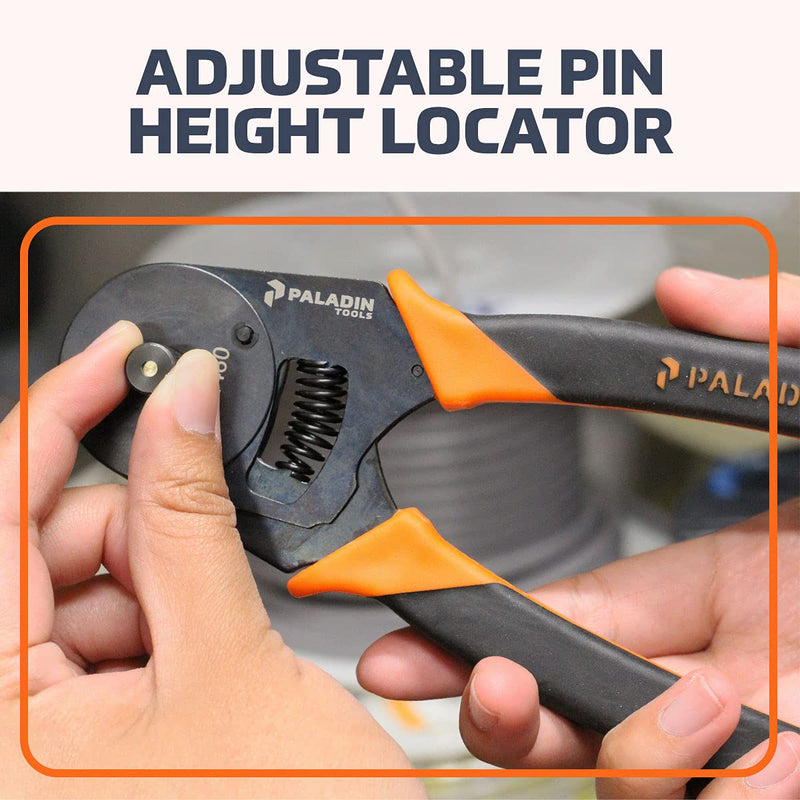 Paladin Tools PA1460 Closed Barrel D-Sub Crimper - 20-26 AWG, 4 Way Indent - Professional Grade 1