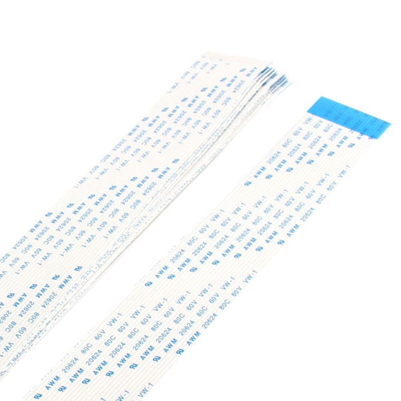 uxcell 10 Pcs 24 Pin Flat Ribbon Cable AWM 20624 80C 60V VW-1 Flexible Flat Cable 1.0mm Pitch FPC FFC Cable for LCD TV Car Audio Laptop, 8" x 1"(L x W)
