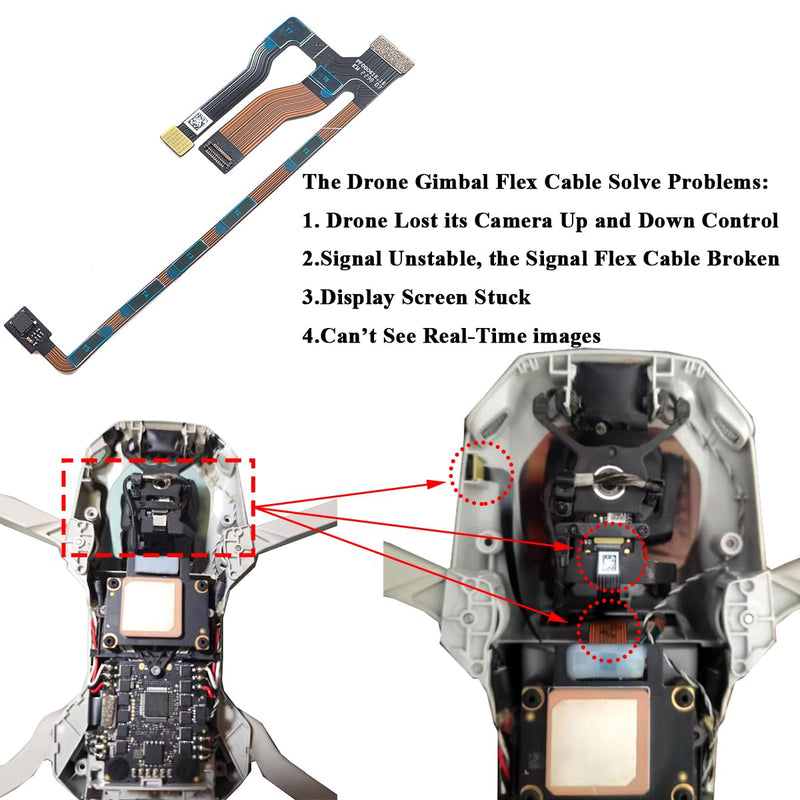 for DJI Mini 2 Flex Cable Replacement for DJI Mini 2 Gimbal Ribbon Flex Cable for DJI Mini Mavic Mini SE Drone Mini 2 SE Gimbal Connect Board Flexible Wire Flat Cable Spare Repair Parts