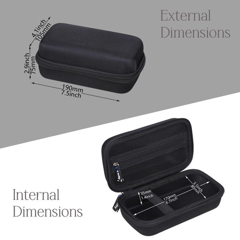 Hard Multimeter Case for Klein MM325/MM400/MM300/MM450/Fluke 117/Fluke 115, Portable Case for ET140/80023P Full Black