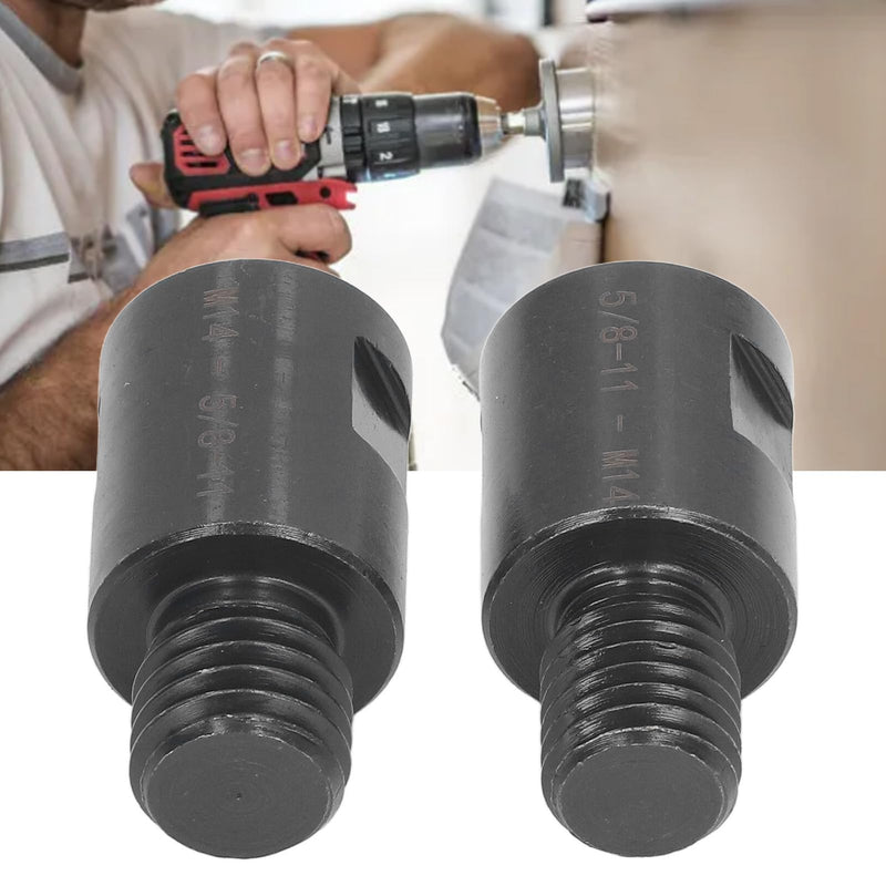 2 Pieces Converter Adapter, 5/8 Inch to M14 and M14 to 5/8 Inch Angle Grinder Converter Adapter for Angle Grinder, Polisher, Drill Connection Tool