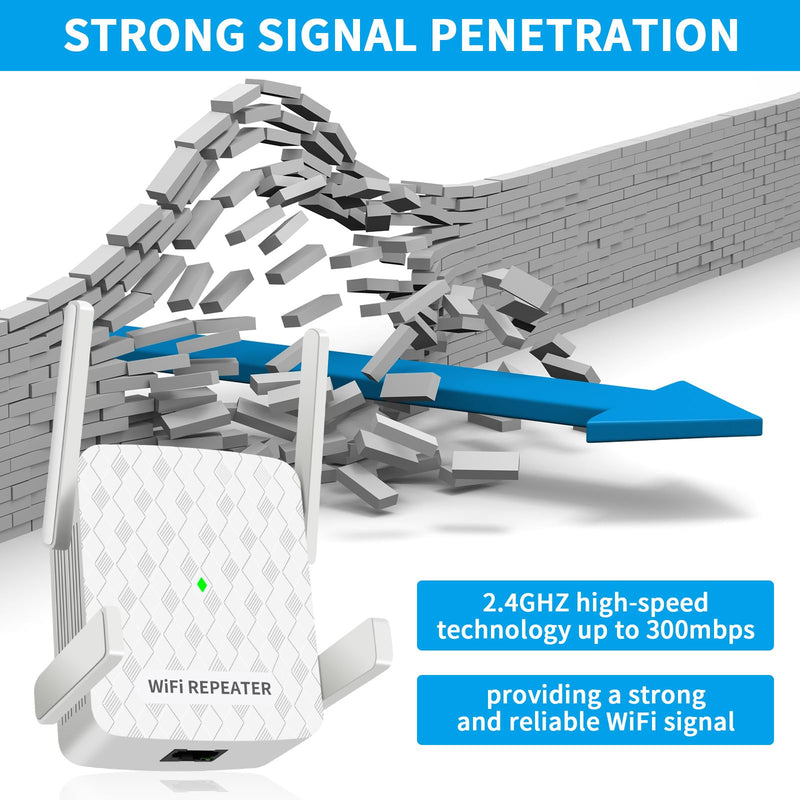 WiFi Extender, WiFi Extenders Signal Booster for Home, WiFi Signal Amplifier Range Up to 9200sq.ft & 35 Devices, WiFi Repeater with Ethernet Port, Easy Setup, Alexa Compatible