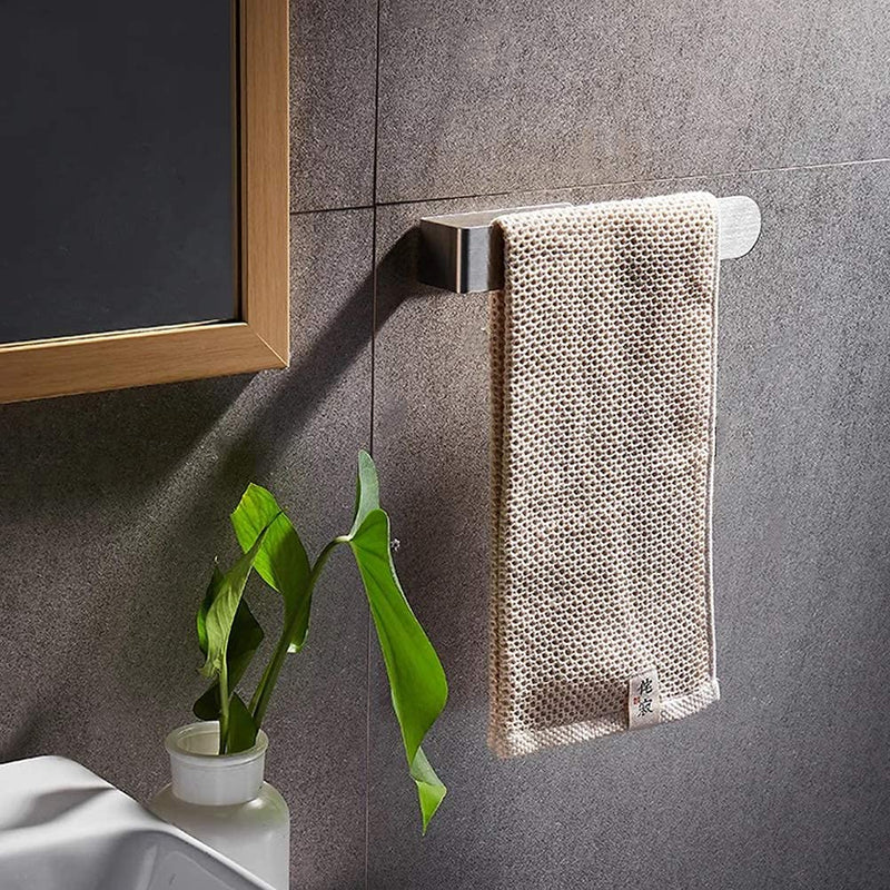 Hand Towel Holder Hand Towel Ring Towel Bar for Bathroom Kitchen Self Adhesive,Stainless Steel Brushed.Pack of 2 2 Pack