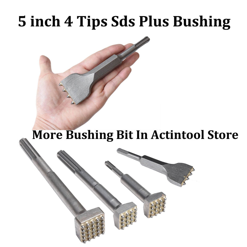 6 1/8 in. x 1 1/2 in. SDS Plus Mortar Raking Chisel, Mortar Joint Removal SDS Plus Chisel Bit, SDS Plus Tuckpointing Tool(Pack of 2)
