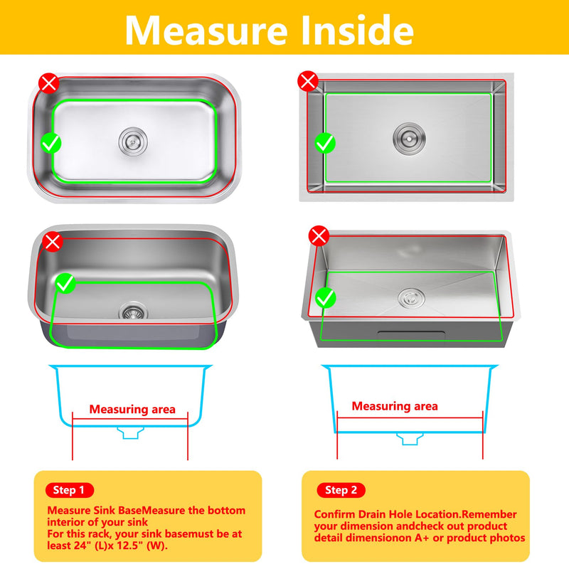 Sink Protectors for Kitchen Sink24"x12.5" 3 Reserved Holes Silicone Sink Mat | Various sizes and styles,Free-form cutting,Holes for different positions,Protector for sinks and dish,Food-grade silicone Gray 24"x12.5"