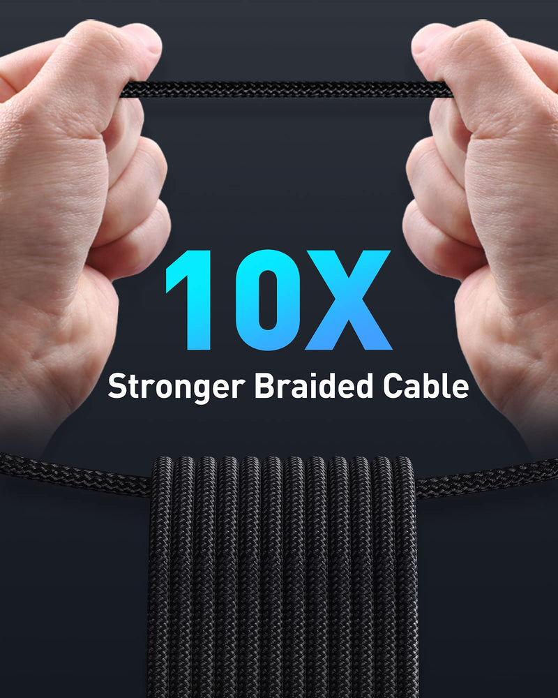 Baseus USB C to USB C Cable 100W, PD 5A QC 4.0 Fast Charge USB C Charging Cable, Zinc Alloy Type C Cable for MacBook Pro iPad Air Mini Samsung Galaxy S23 S22 S21 S20, Steam Deck Tungsten Gold - 100W 1M