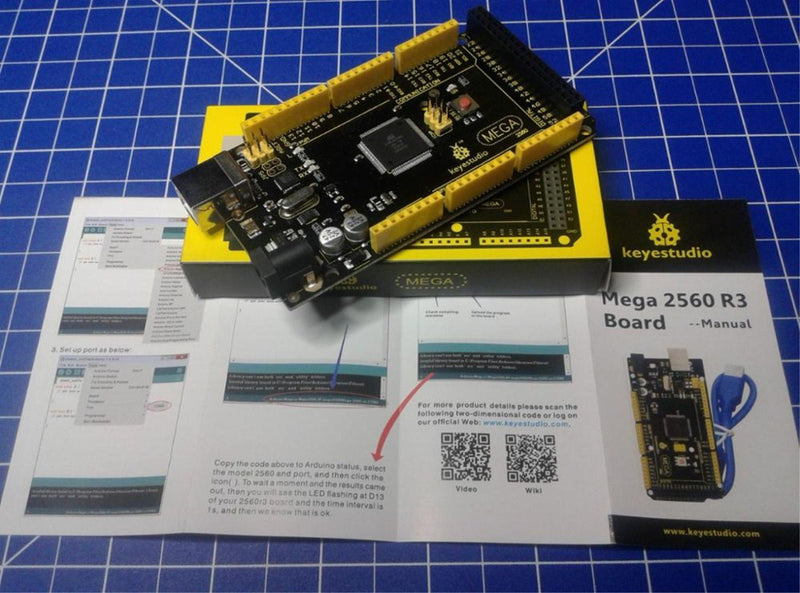 KEYESTUDIO Mega 2560 R3 Board for Arduino Projects with USB Cable