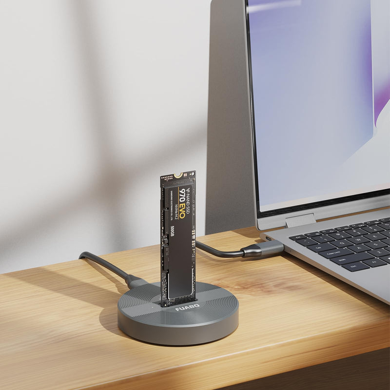 M.2 NVMe & SATA to USB C Adapter, SSD Docking Station, M.2 SSD to USB A and Type C M.2 (M Key, B+M Key) NVMe and SATA NGFF SSD Reader, SSD 2280 2260 2242 2230 22110 Dock