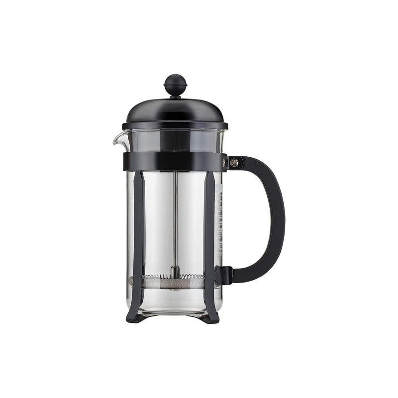 Bodum 34oz Chambord French Press Coffee Maker, High-Heat Borosilicate Glass, Stainless Steel, Black – Made in Portugal 34 oz